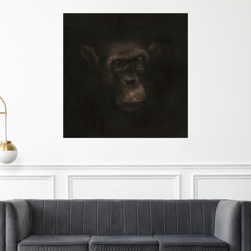 tableau chimpanze décoration