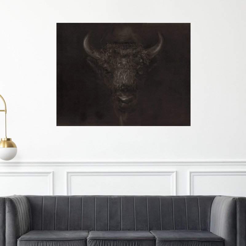 tableau décoration bison zubrowska