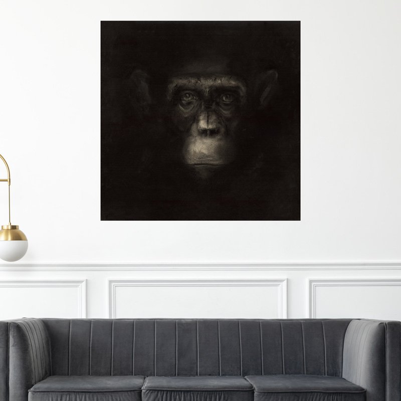 décoration tableau singe ismael maurey